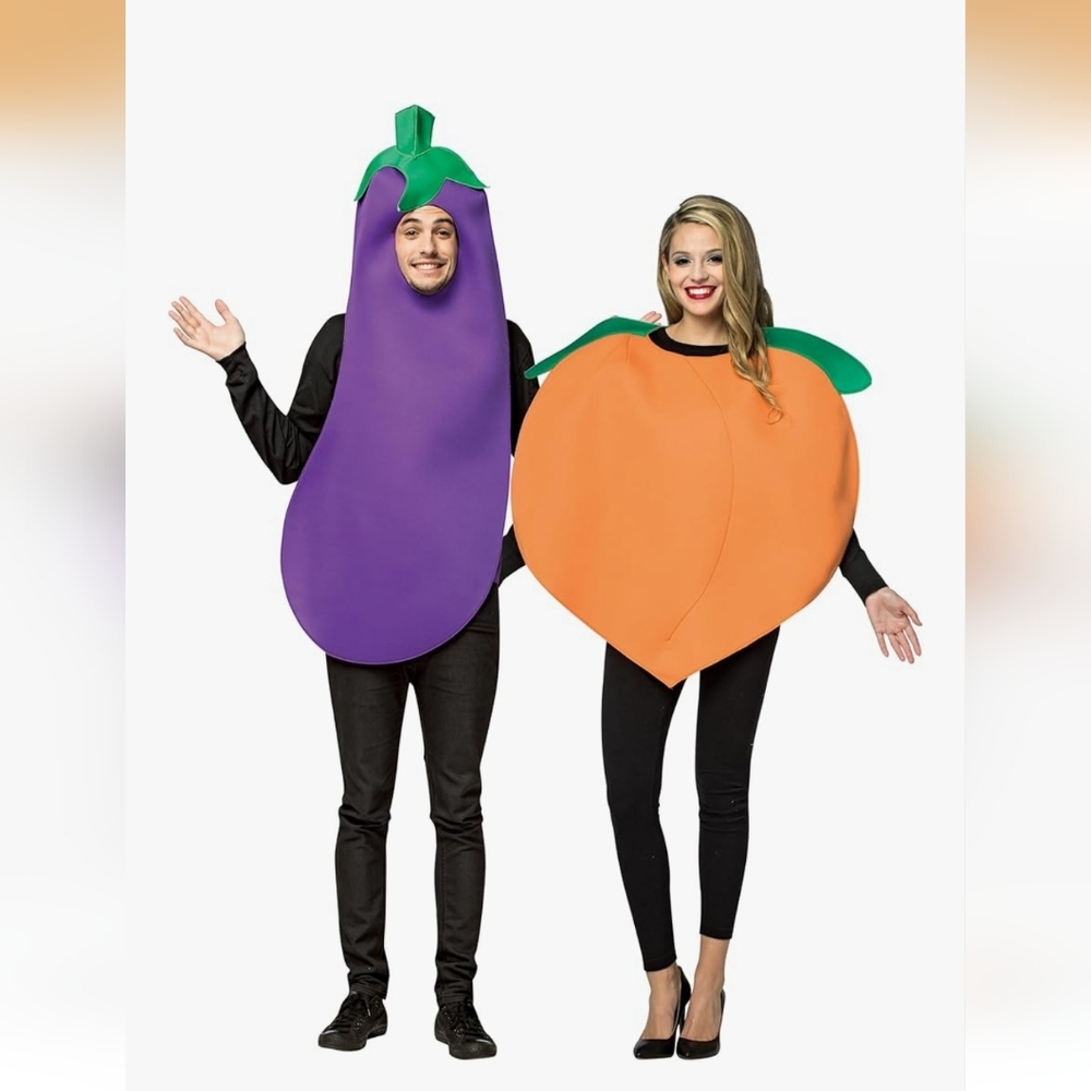 Eggplant and Peach Fruit Costumes (Set)